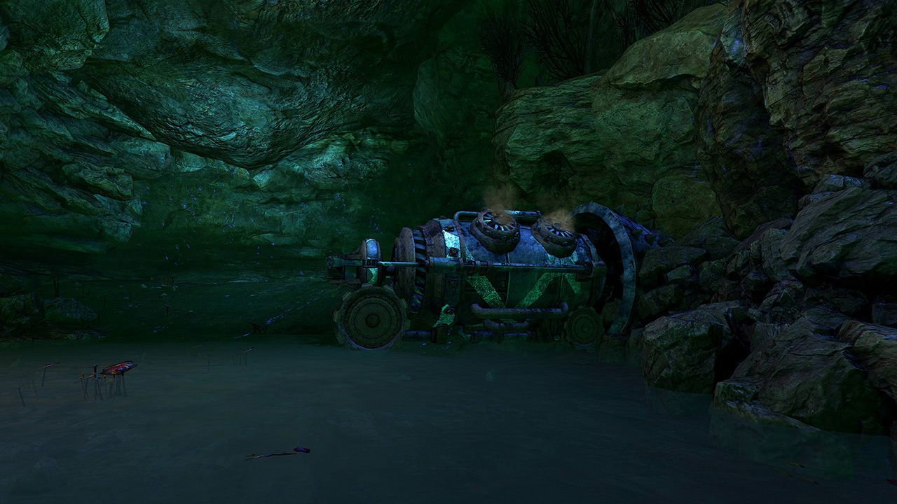 Follow the mining drill and clear mobs